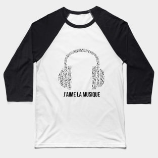 j'aime la musique Baseball T-Shirt